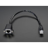 Kabel/gniazdo RJ45 ethernet do panelu 31cm