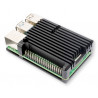 Obudowa aluminiowa RAD2 czarna chłodzenie pasywne do Raspberry Pi 4B