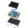 Obudowa aluminiowa RAD2 czarna chłodzenie pasywne do Raspberry Pi 4B