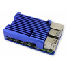 Rpi4 obudowa aluminiowa RAD2 niebieska passive-cooling