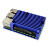 Rpi4 obudowa aluminiowa RAD2 niebieska passive-cooling