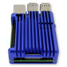 Rpi4 obudowa aluminiowa RAD2 niebieska passive-cooling