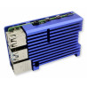 Rpi4 obudowa aluminiowa RAD2 niebieska passive-cooling