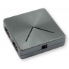 Hub USB 3.0 kwadratowy grafit 