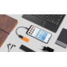 Kabel USB gniazdo A 3.0 - wtyk typu C OTG REBEL 15 cm