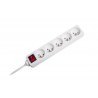 Przedłużacz sieciowy Rebel 5 gniazd z przełacznikiem, 3m (1,5mm)