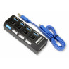 HUB USB 3.0 4 portowy QUER PRO