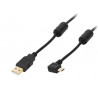 Kabel microUSB 1m (wtyk kątowy)
