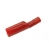 Krokodylek R8-E54 czerwony60,7mm wtykany (gniazdo bananowe 2mm) 10A| 60V