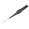 Końcówka pomiarowa czarna 0,7mm gniazdo banan 4mm 1A 60V Amass