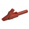 Krokodyl  czerw. 56mm wtyk gn. banan 4mm 15A| 300V| Amass