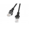 PATCHCORD KAT.6 UTP 0.25M CZARNY FLUKE P ASSED LANBERG