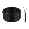 Kabel elektryczny OMYp 2x0,5 300/300V czarny -1m