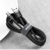 Kabel USB do MicroUSB (czarno-szary) 3m Baseus Cafule 2A