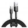 Kabel USB do MicroUSB (czarno-szary) 3m Baseus Cafule 2A