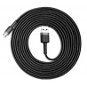 Kabel USB do MicroUSB (czarno-szary) 3m Baseus Cafule 2A