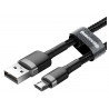 Kabel USB do MicroUSB (czarno-szary) 3m Baseus Cafule 2A