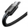 Kabel USB do MicroUSB (czarno-szary) 3m Baseus Cafule 2A
