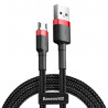 Kabel USB do MicroUSB (czarno-czerw.) 3m Baseus Cafule 2A