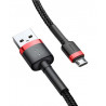 Kabel USB do MicroUSB (czarno-czerw.) 3m Baseus Cafule 2A