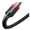 Kabel USB do MicroUSB (czarno-czerw.) 3m Baseus Cafule 2A