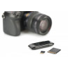 Czytnik kart 2-portowy USB 2.0 HighSpeed  SD/Micro SD, kompaktowy, czarny