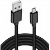 Kabel microUSB 2m czarny
