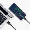 Kabel microUSB 2m czarny