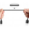 Kabel microUSB 2m czarny