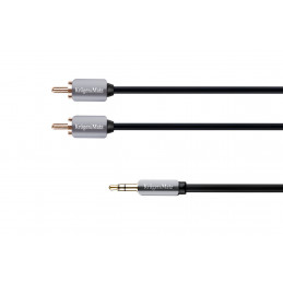 Kabel wtyk jack 3.5 - 2RCA...