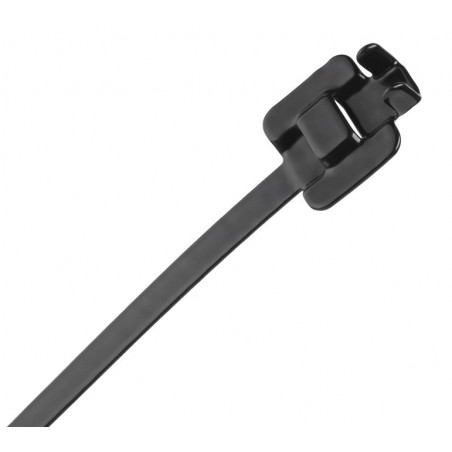 Opaska zaciskowa stalowa z powłoką  nylonową  23cm. x 6.3mm