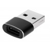 Adapter przejściówka USB - USB Typu C czarny