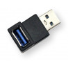 Złącze USB 3.0 kątowe wtyk-gniazdo 