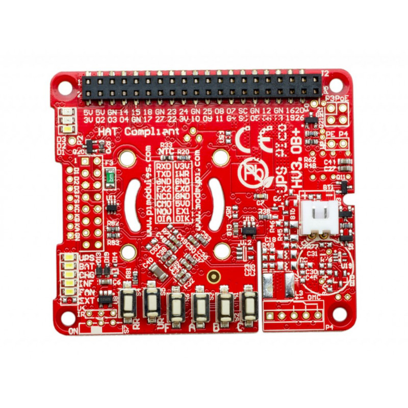 UPS PIco HV3.0B+ HAT Stack 450 - inteligentny mobilny bank zasilania