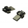 Wtyk microUSB B USB 2.0 na przewód