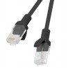 Patchcord LANBERG kat.5e 3M czarny 10-pack