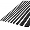 Rurka termokurczliwa Cabletech 10 mm - 1 m, czarna (10 szt.)