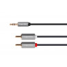 Kabel audio Jack 3.5mm - 2RCA 3m Kruger&Matz Basic