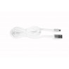 Kabel silikonowy micro USB 2m biały - szybkie ładowanie i transfer danych