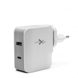 Zasilacz PD USB-C + QC USB...