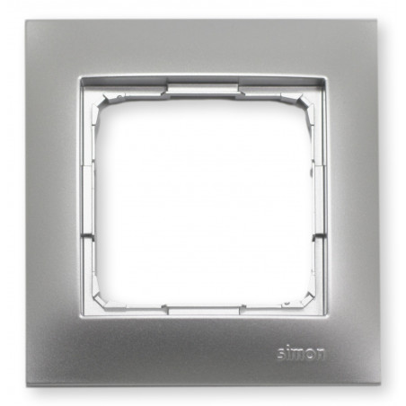 Simon54 Ramka P-KS-54-FSM - srebrna matowa ochrona IP44