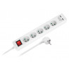 Przedłużacz sieciowy 5 gniazd + USB Rebel