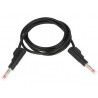 Przewód pomiarowy 4mm bezpieczny 1m PVC 19A 600V