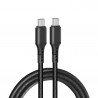 Kabel AMPERE USB-C na USB-C 2m czarny - eXtremestyle