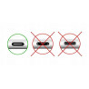Kabel AMPERE USB-C na USB-C 2m czarny - eXtremestyle
