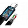 Kabel AMPERE USB-C na USB-C 2m czarny - eXtremestyle