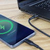 Kabel AMPERE USB-C na USB-C 2m czarny - eXtremestyle