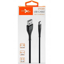 Kabel Spider micro USB 3m...