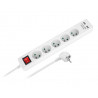 Przedłużacz sieciowy Rebel 5 gniazd + 2 USB z wyłącznikiem - 5m