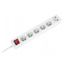 Przedłużacz sieciowy Rebel 5 gniazd + 2 USB z wyłącznikiem - 5m